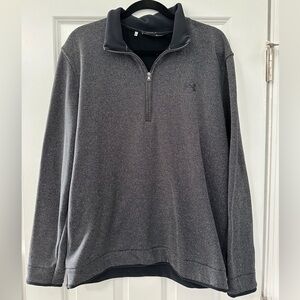 Under Armour Men's Gray Quarter-Zip Golf Sweater